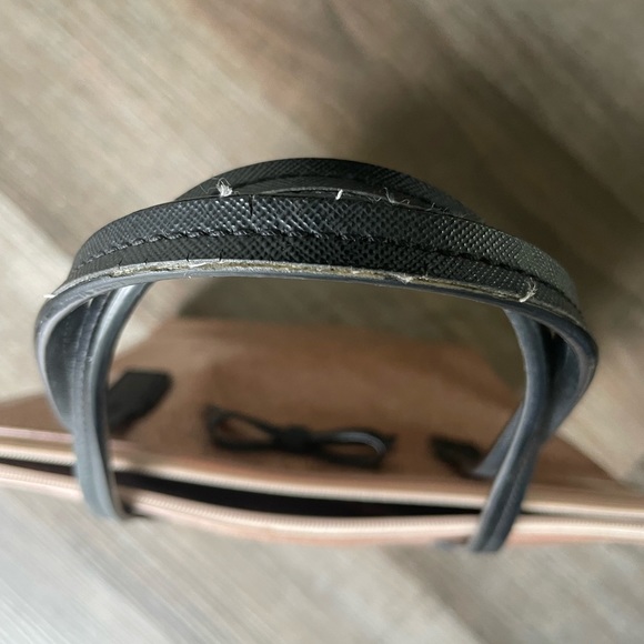 Kate Spade Pinkish Sparkle Tote With Black Bow - Picture 11 of 11